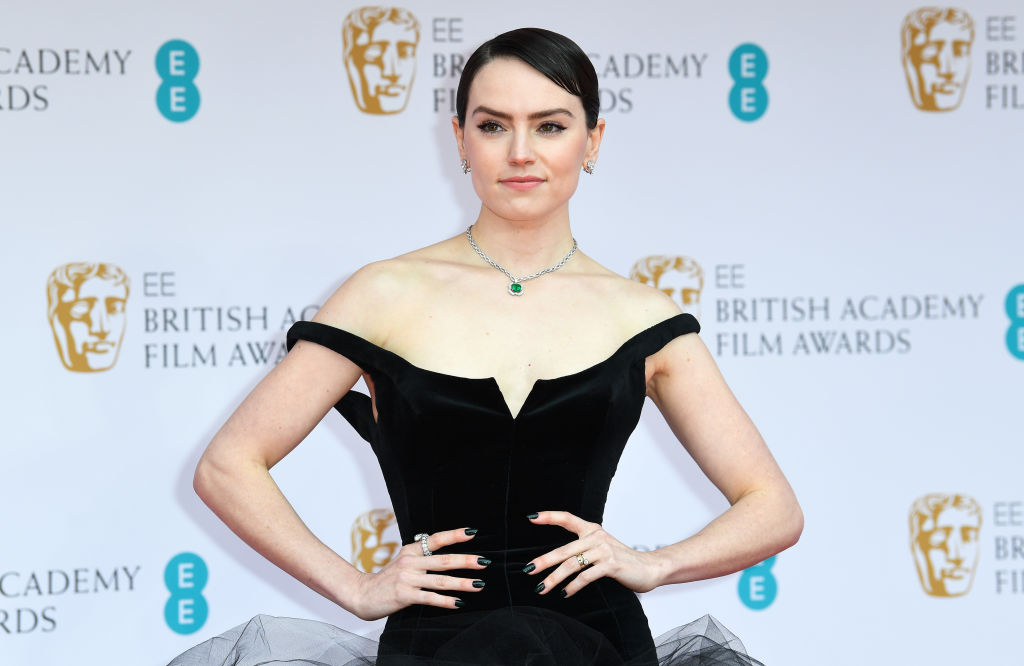 Daisy Ridley attends the EE British Academy Film Awards 2022 at Royal Albert Hall on March 13, 2022 in London, England. 