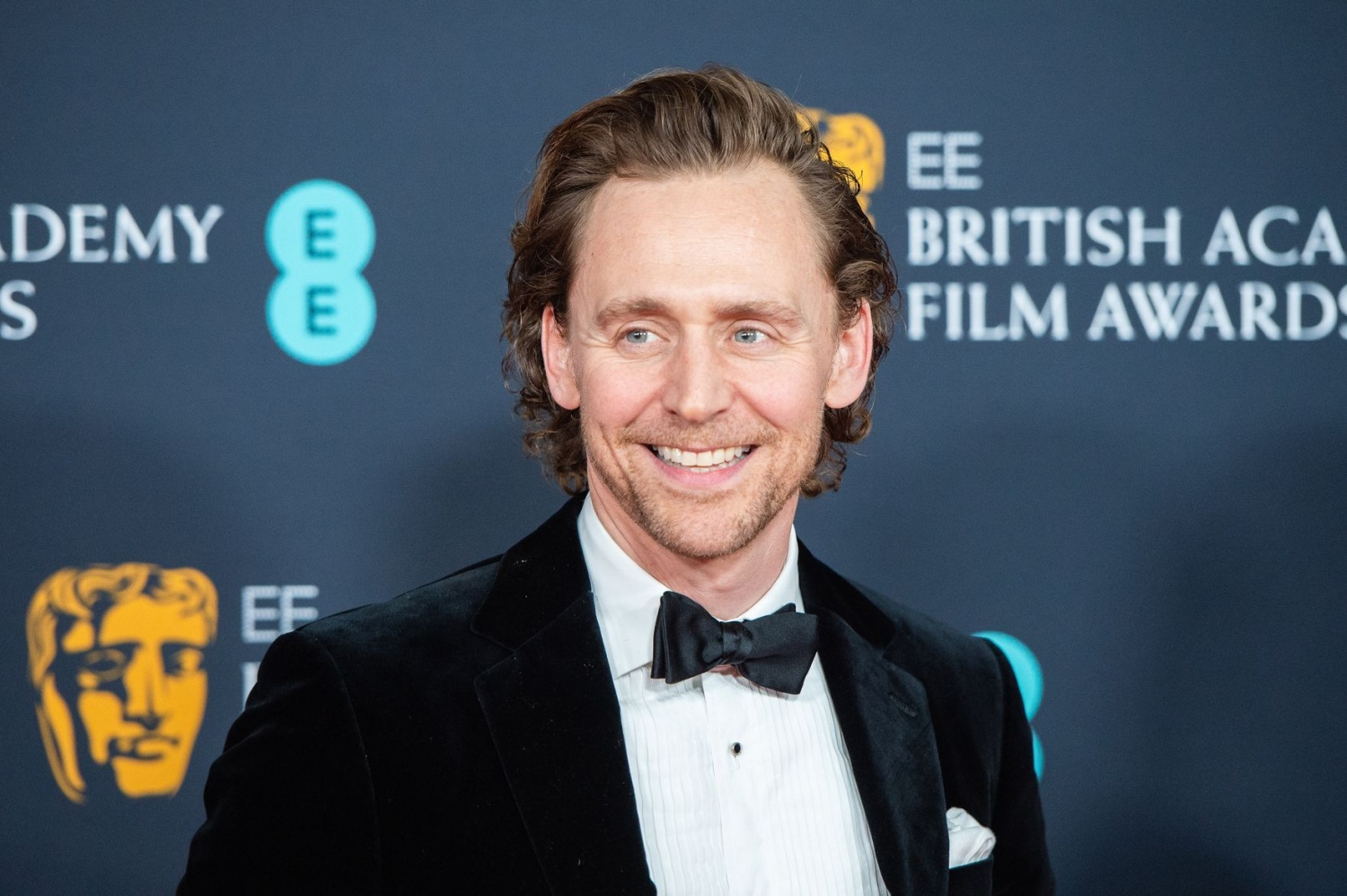 Tom Hiddleston attends the EE British Academy Film Awards 2022 dinner at The Grosvenor House Hotel on March 13, 2022 in London, England. (Photo by Joseph Okpako/WireImage)