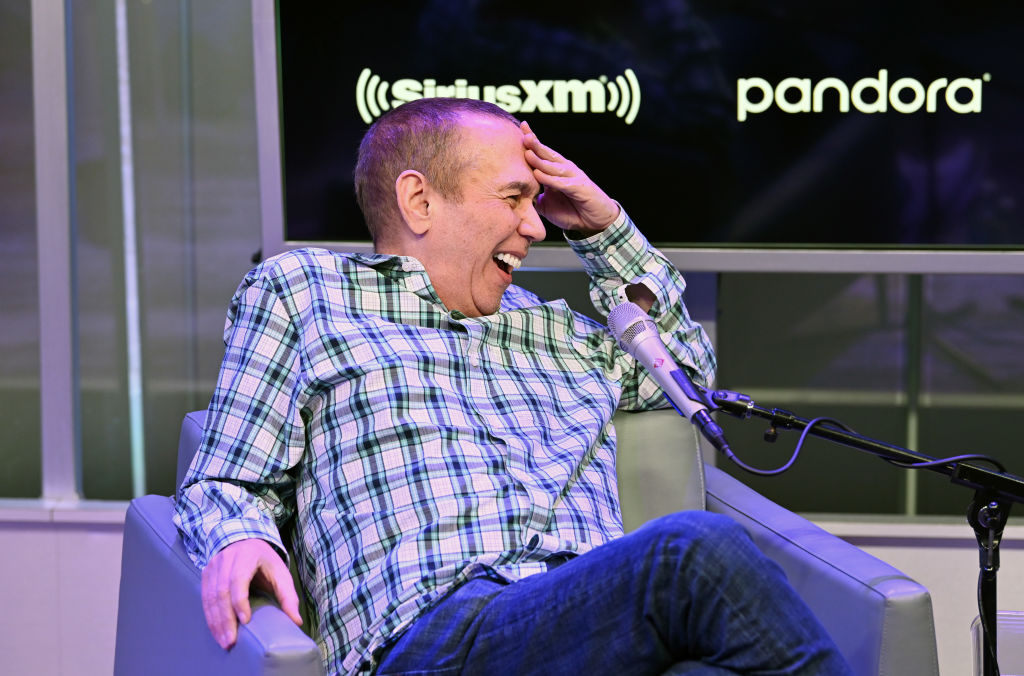 Gilbert Gottfried hosts "Amazing Colossal Show" on Comedy Greats at SiriusXM Studios on February 03, 2020 in New York City.