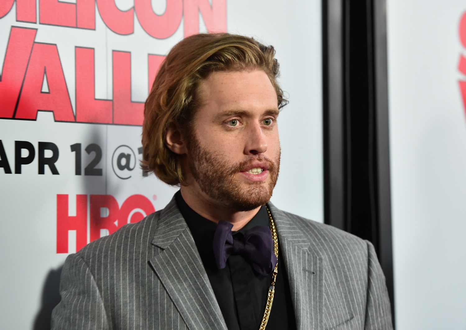 Actor T.J. Miller attends the premiere of HBO's "Silicon Valley" 2nd Season at the El Capitan Theatre on April 2, 2015 in Hollywood, California. (Photo by Alberto E. Rodriguez/Getty Images)