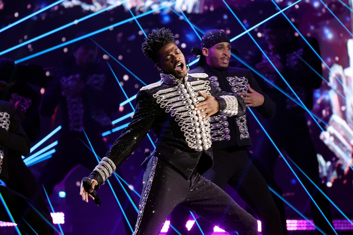 Lil Nas X performs onstage during the 64th Annual GRAMMY Awards at MGM Grand Garden Arena on April 03, 2022 in Las Vegas, Nevada. (Photo by Matt Winkelmeyer/Getty Images)