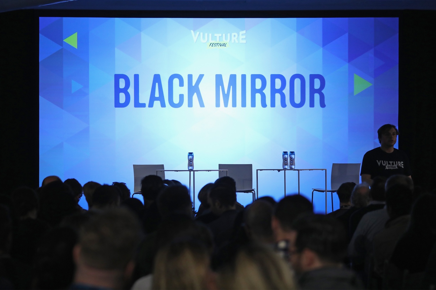 Guests fill the audience for the Black Mirror panel during the 2017 Vulture Festival at Milk Studios on May 21, 2017 in New York City. (Photo by Cindy Ord/Getty Images for Vulture Festival)