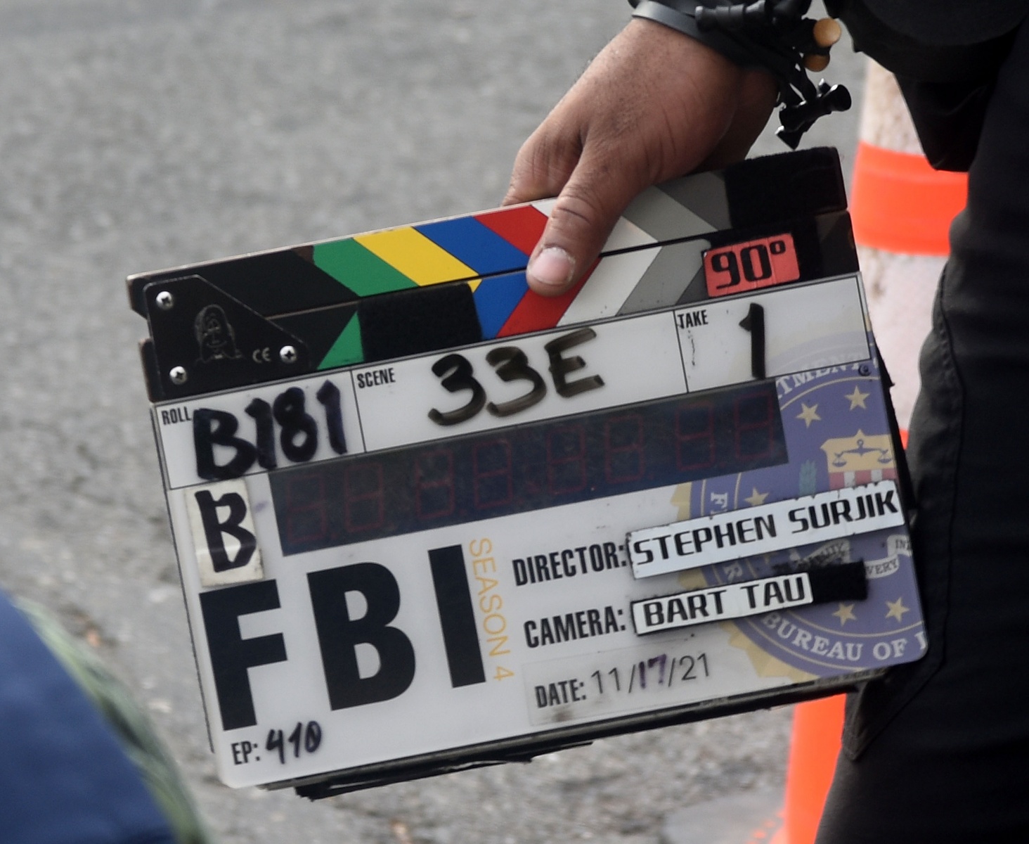  Atmosphere on the set of the TV series "FBI" November 17, 2021 in Tarrytown, New York. (Photo by Bobby Bank/GC Images)