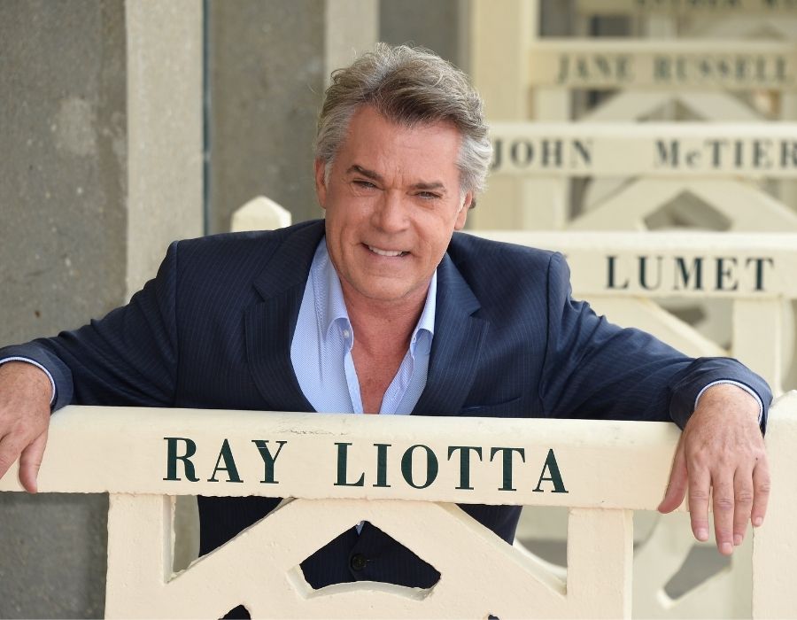 Actor Ray Liotta unveils his cabin sign as a tribute for his career along the Promenade des Planches during the 40th Deauville American Film Festival on September 9, 2014 in Deauville, France. (Photo by Pascal Le Segretain/Getty Images)