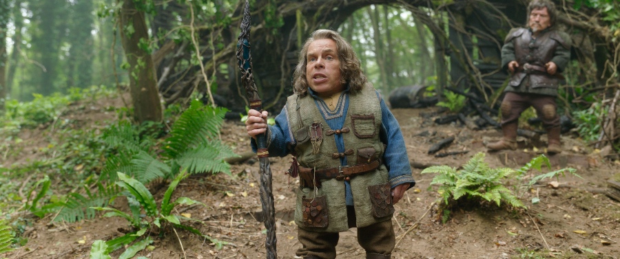 "(L-R): Willow Ufgood (Warwick Davis) and (Graham Hughes) in Lucasfilm's WILLOW exclusively on Disney+. ©2022 Lucasfilm Ltd. & TM. All Rights Reserved."