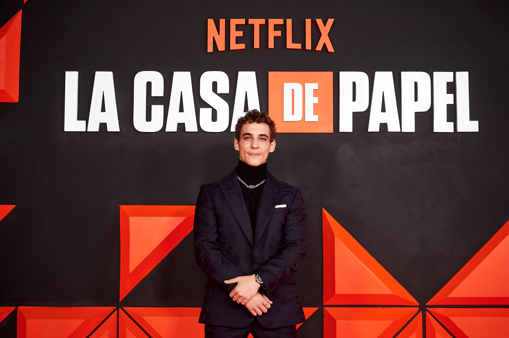Miguel Herran attends Netflix's "La Casa De Papel" Part 5 Vol.2 by Netflix at Palacio de Vista Alegre on November 30, 2021 in Madrid, Spain. 