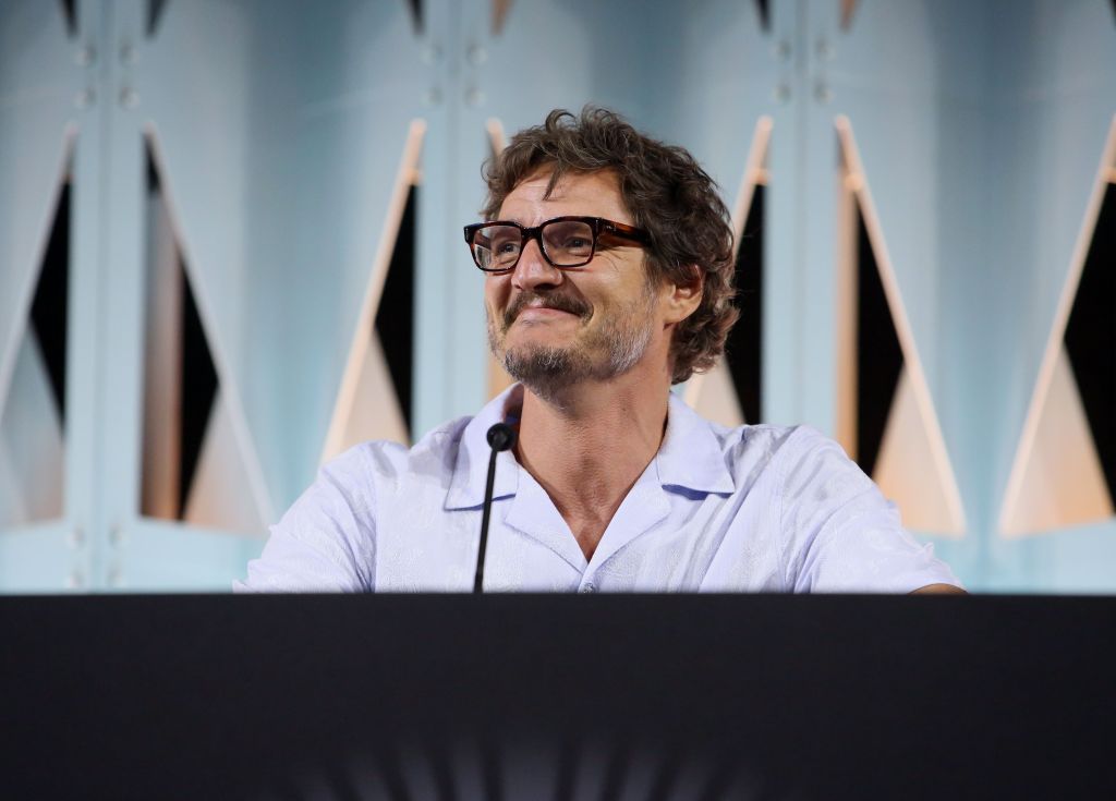 Pedro Pascal attends the panel for “The Mandalorian” series at Star Wars Celebration in Anaheim, California on May 28, 2022. 