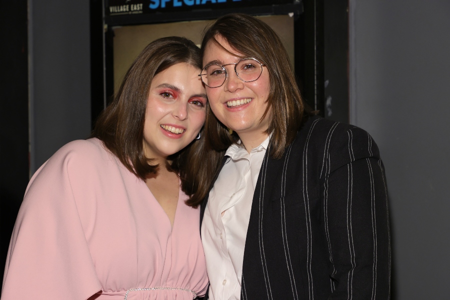 Beanie Feldstein and Bonnie Chance Roberts attend as A24 and the Cinema Society host a screening of "The Humans" at Village East Cinema on November 18, 2021 in New York City. (Photo by Dia Dipasupil/Getty Images)
