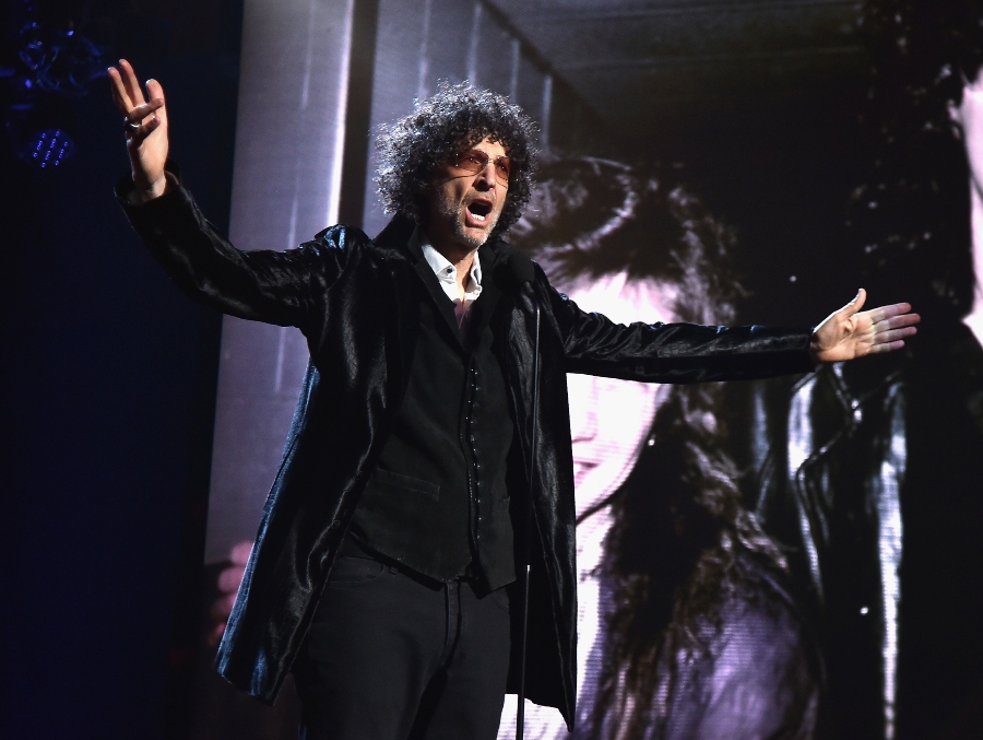 Howard Stern speaks during the 33rd Annual Rock & Roll Hall of Fame Induction Ceremony at Public Auditorium on April 14, 2018 in Cleveland, Ohio. (Photo by Theo Wargo/Getty Images For The Rock and Roll Hall of Fame)