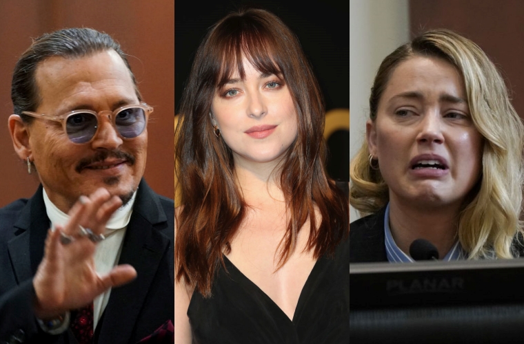Johnny Depp, Dakota Johnson, Amber Heard