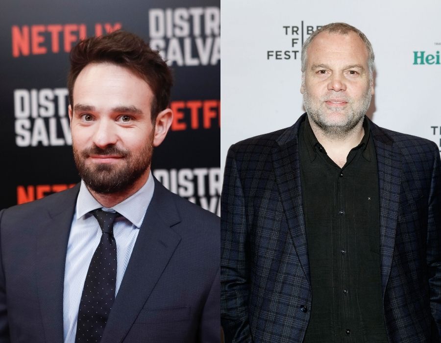 Charlie Cox (Photo by Daniel Muños/Getty Images for NETFLIX) And Vincent D'Onofrio (Photo by Jemal Countess/Getty Images for 2013 Tribeca Film Festival)