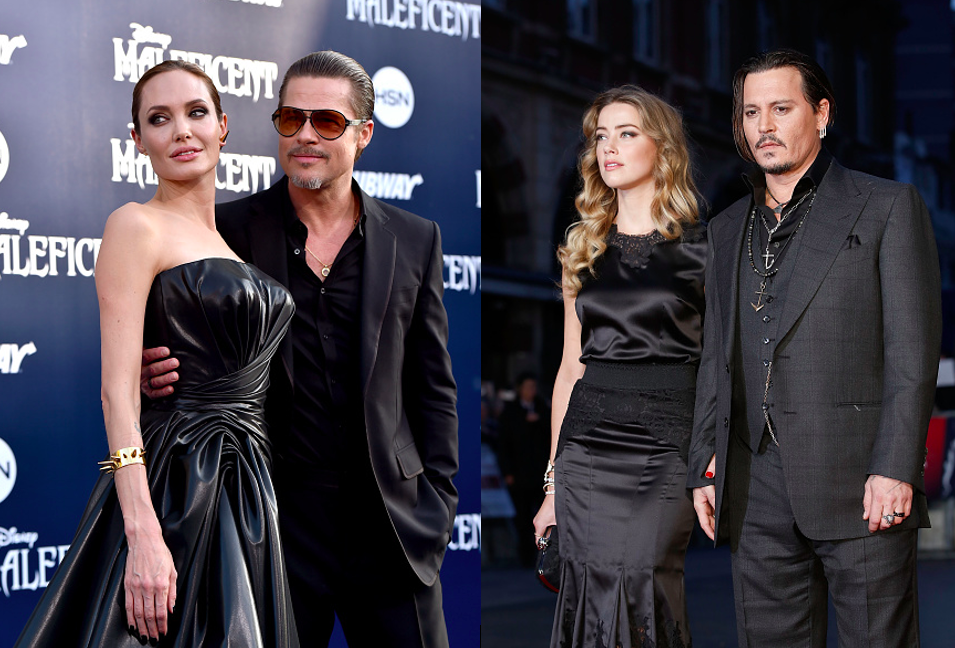 Angelina Jolie, Brad Pitt, Amber Heard, Johnny Depp