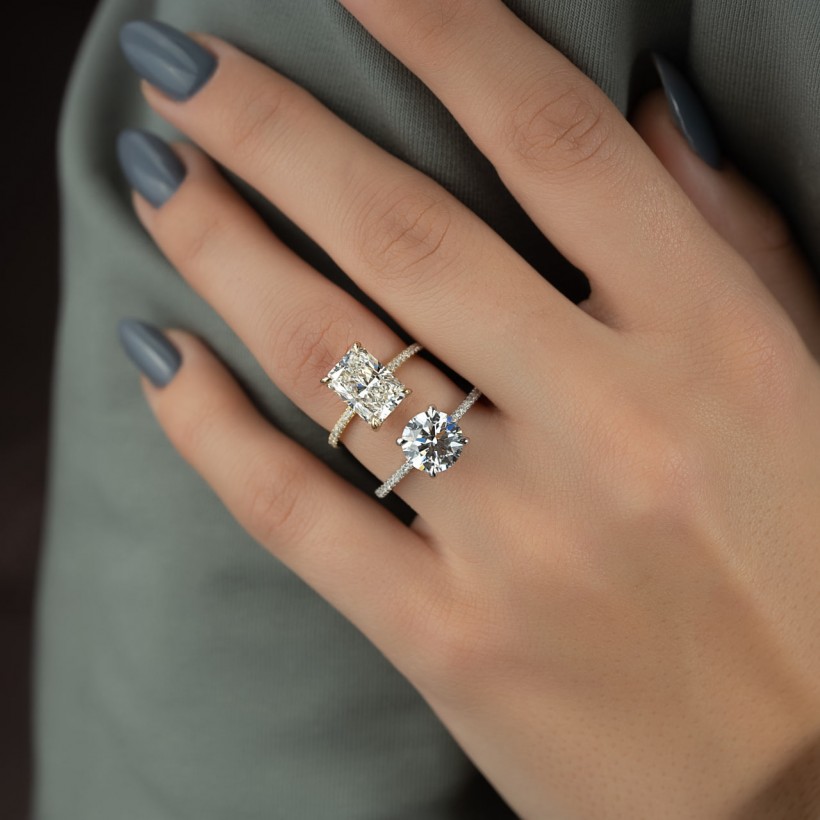 Radiant Cut Engagement Rings