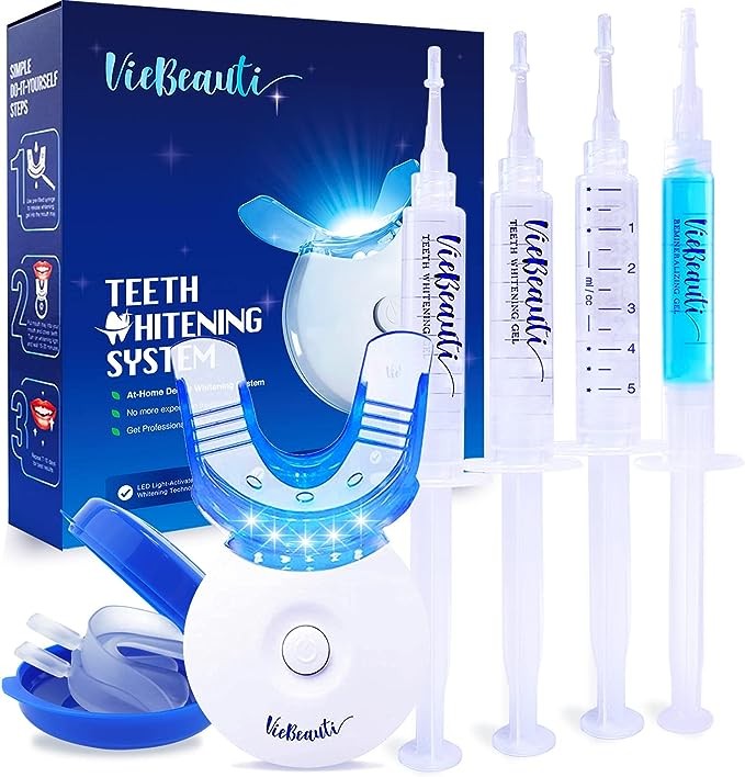 VieBeauti Teeth Whitening Kit - 5X LED Light Tooth Whitener