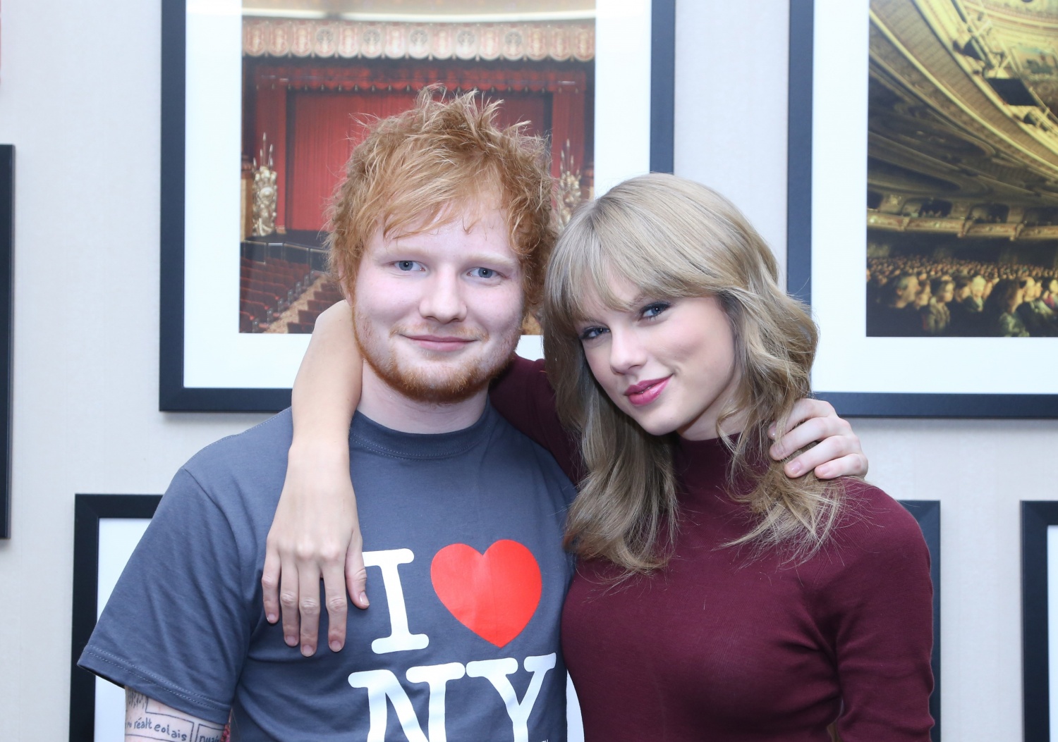 Ed Sheeran and Taylor Swift 