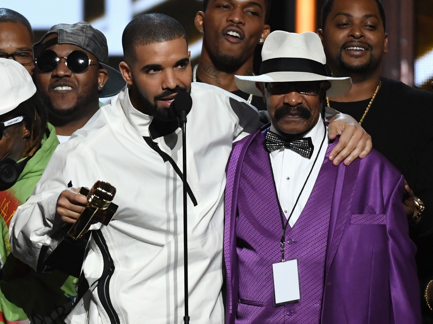 Recording artist Drake and his father Dennis Graham