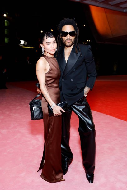 LOS ANGELES, CALIFORNIA - DECEMBER 03: (L-R) Zoë Kravitz and Lenny Kravitz attend the Academy Museum of Motion Pictures 3rd Annual Gala Presented by Rolex at Academy Museum of Motion Pictures on December 03, 2023 in Los Angeles, California.