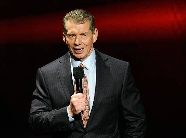 LAS VEGAS, NV - JANUARY 08: WWE Chairman and CEO Vince McMahon speaks at a news conference announcing the WWE Network at the 2014 International CES at the Encore Theater at Wynn Las Vegas on January 8, 2014 in Las Vegas, Nevada. 
