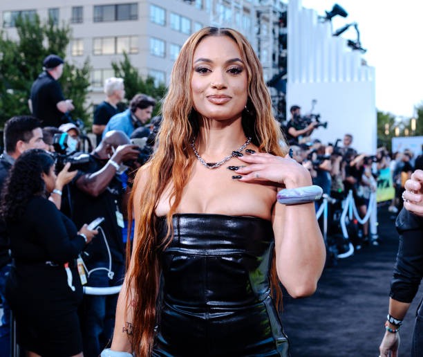 NEWARK, NEW JERSEY - AUGUST 28: DaniLeigh attends the 2022 MTV VMAs at Prudential Center on August 28, 2022 in Newark, New Jersey. 