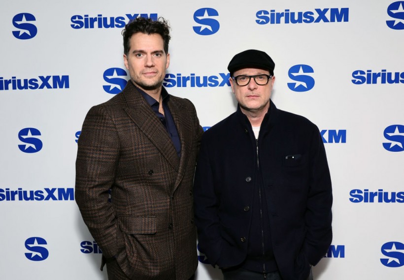 NEW YORK, NEW YORK - JANUARY 29: Henry Cavill and Matthew Vaugh visit SiriusXM at SiriusXM Studios on January 29, 2024 in New York City. (Photo by Theo Wargo/Getty Images)