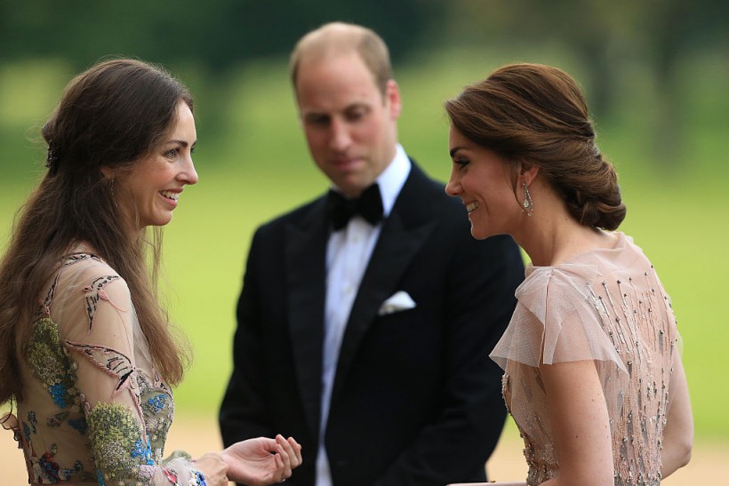 Rose Hanbury, the Marchioness of Cholmondeley, with Kate Middleton and Prince William