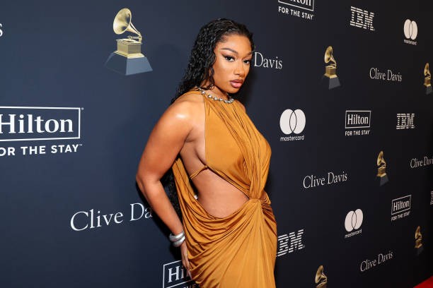 LOS ANGELES, CALIFORNIA - FEBRUARY 03: Megan Thee Stallion attends the Pre-GRAMMY Gala & GRAMMY Salute to Industry Icons Honoring Jon Platt at The Beverly Hilton on February 03, 2024 in Los Angeles, California. 