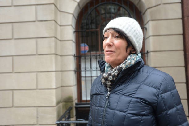 UNITED STATES -January 4: Ghislaine Maxwell, after walking out the side door of her East 65th Street townhouse in Manhattan on Sunday, January 4, 2015.