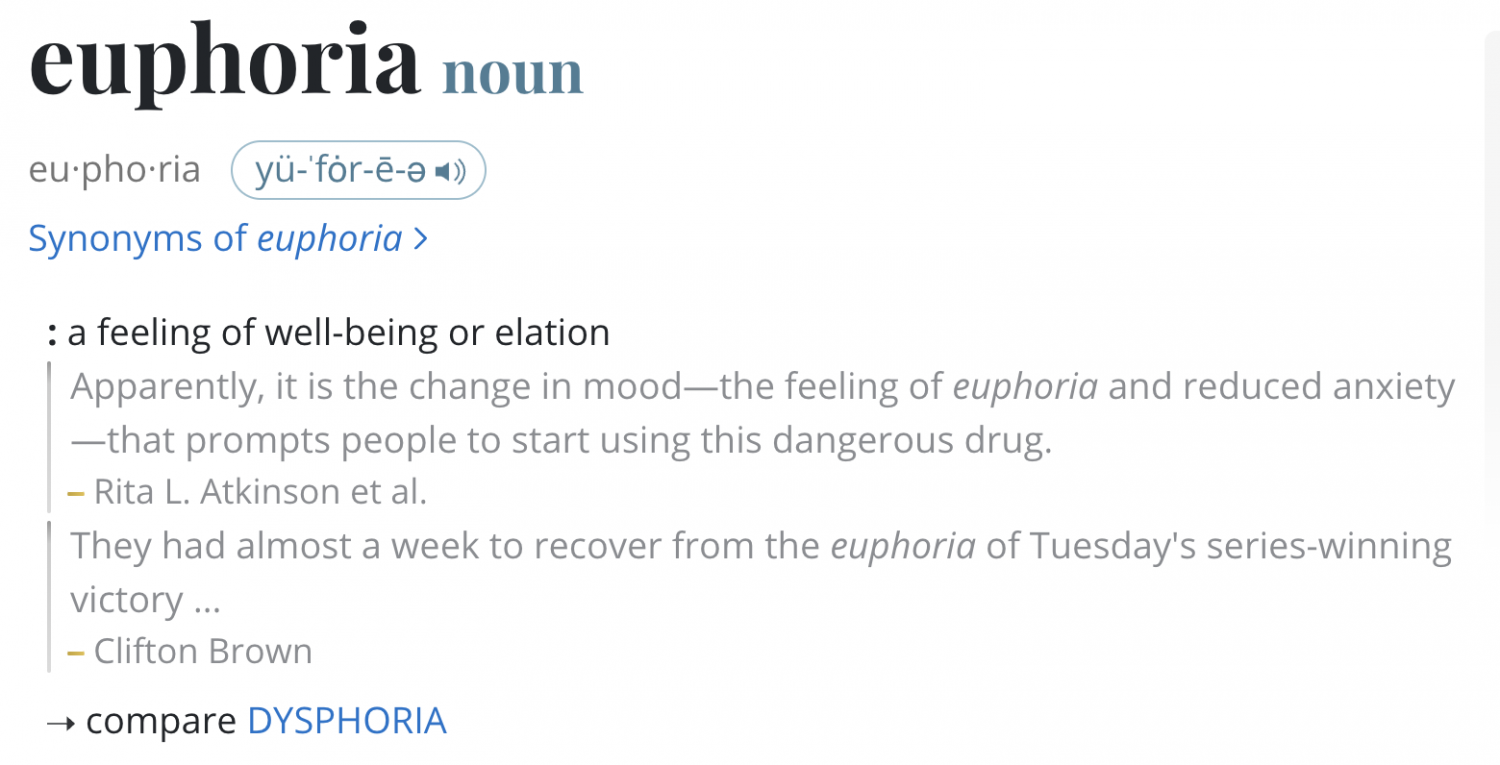 Euphoria Merriam-Webster