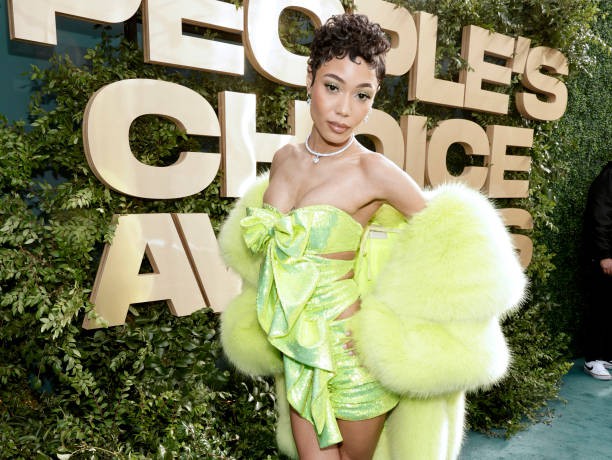 SANTA MONICA, CALIFORNIA - FEBRUARY 18: 2024 PEOPLE'S CHOICE AWARDS -- Pictured: Coi Leray arrives to the 2024 People's Choice Awards held at Barker Hangar on February 18, 2024 in Santa Monica, California