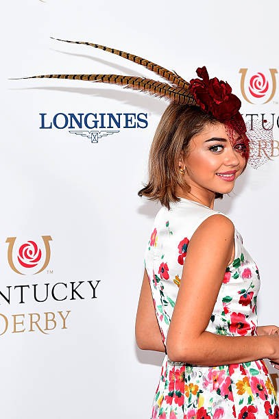 LOUISVILLE, KY - MAY 02: Actress Sarah Hyland attends the 141st Kentucky Derby at Churchill Downs on May 2, 2015 in Louisville, Kentucky.
