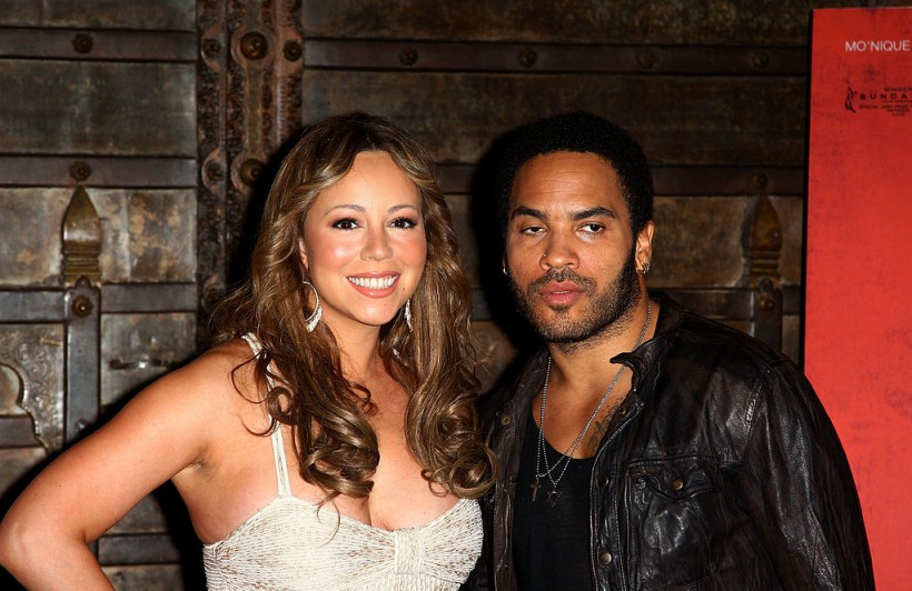 Mariah Carey and Lenny Kravitz 