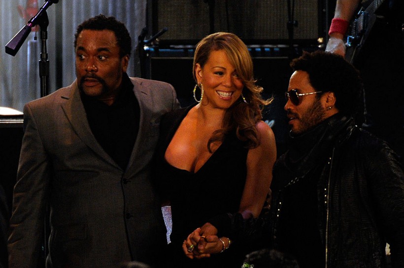 Mariah Carey and musician Lenny Kravitz 