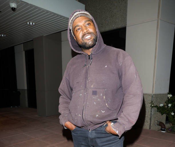 LOS ANGELES, CA - OCTOBER 21: Kanye West is seen on October 21, 2022 in Los Angeles, California.
