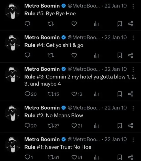 Metro Boomin tweet 1