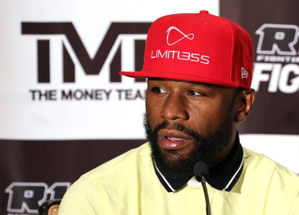 HENDERSON, NEVADA - JUNE 13: Boxer Floyd Mayweather Jr. speaks during a news conference announcing an exhibition boxing bout against mixed martial artist Mikuru Asakura at The M Resort on June 13, 2022 in Henderson, Nevada. The bout will take place in September 2022 in Japan as part of a RIZIN Fighting Federation show.