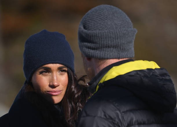 WHISTLER, BRITISH COLUMBIA - FEBRUARY 15: Prince Harry, Duke of Sussex and Meghan, Duchess of Sussex attend the Invictus Games One Year To Go Event on February 15, 2024 in Whistler, Canada.