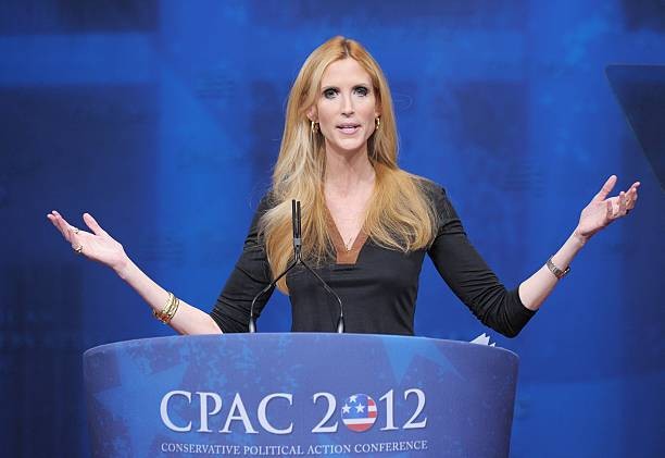Author Ann Coulter speaks during an address to the 39th Conservative Political Action Committee February 10, 2012 in Washington, DC. AFP PHOTO/Mandel NGAN.