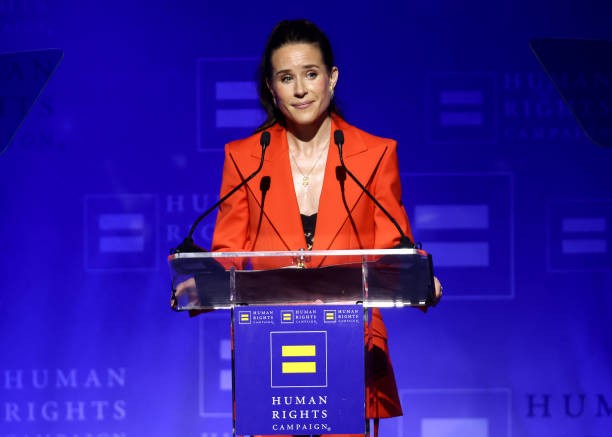 Ashley Biden speaks onstage at the Human Rights Campaign's 2024 Los Angeles Dinner held at the Fairmont Century Plaza on March 23, 2024 in Los Angeles, California. 