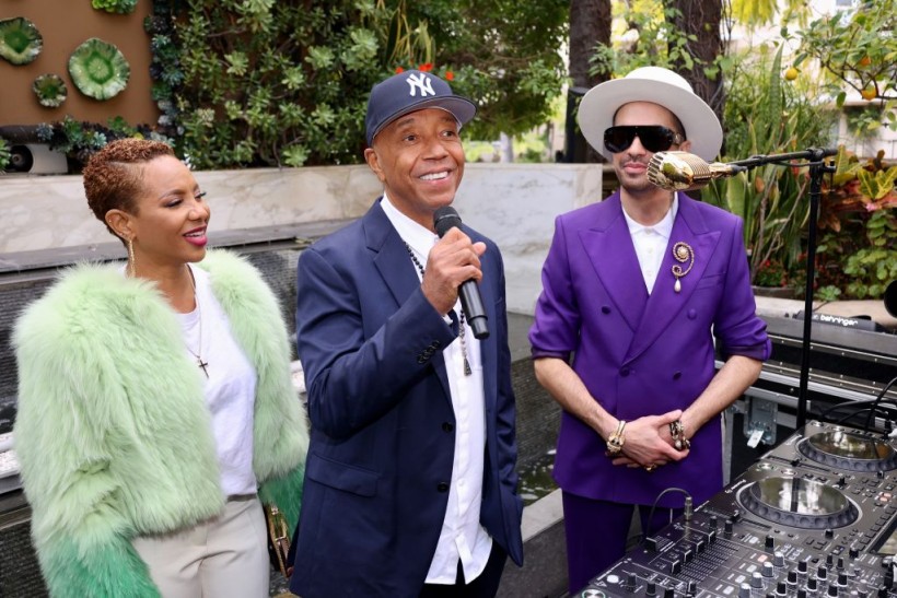 MC Lyte, Russell Simmons and DJ Cassidy