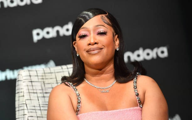 ATLANTA, GEORGIA - MARCH 28: Rapper Trina is seen onstage during Pandora Playback with Trina at Pandora Media Atlanta Office on March 28, 2022 in Atlanta, Georgia. 
