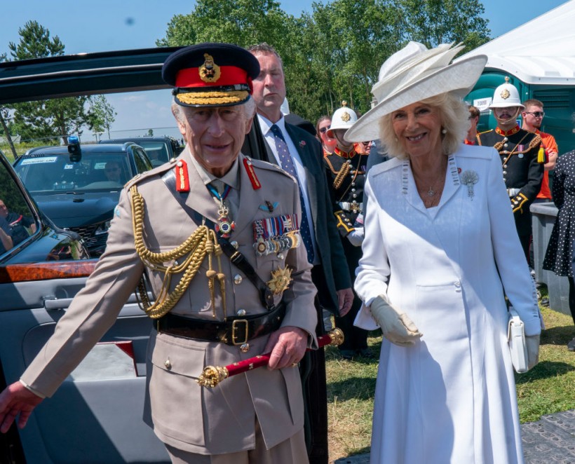 King Charles III And Queen Camilla Attend The UK D-Day80 National Commemorative Event In Normandy