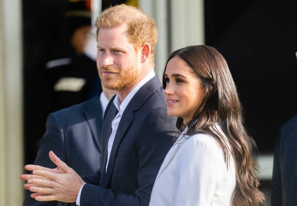 THE HAGUE, NETHERLANDS - APRIL 15: Prince Harry, Duke of Sussex and Meghan, Duchess of Sussex attend a reception for friends and family of competitors of the Invictus Games at Nations Home at Zuiderpark on April 15, 2022 in The Hague, Netherlands.