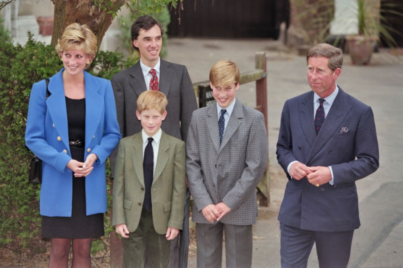 Princess Diana, King Charles, Prince William and Prince Harry