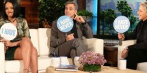 Ellen DeGeneres Plays 'Never Have I Ever' With George Clooney & Rihanna