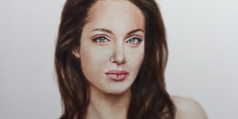 Angelina Jolie portrait.