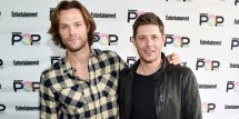 Actors Jared Padalecki (L) and Jensen Ackles attend Entertainment Weekly's PopFest at The Reef on October 29, 2016 in Los Angeles, California. 