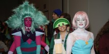 Fans in costume attend the Cartoon Network Screening: Steven Universe. Cartoon Network at New York Comic Con at Jacob Javitz Center on October 10, 2015 in New York, United States. 