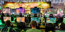  'World Of Warcraft' at the Blizzard Entertainment stand at the Gamescom 2016