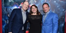 President of Marvel Studios Kevin Feige, executive producers Victoria Alonso and Louis D'Esposito