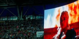 Game of Thrones Final Episode Watch Party held in an Amsterdam Stadium